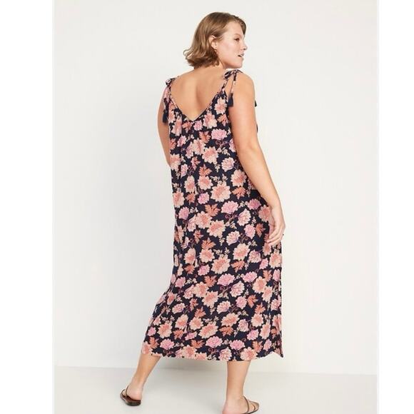 Old Navy Spaghetti Strap Womens Floral Maxi Sundress Size XL - Picture 2 of 11